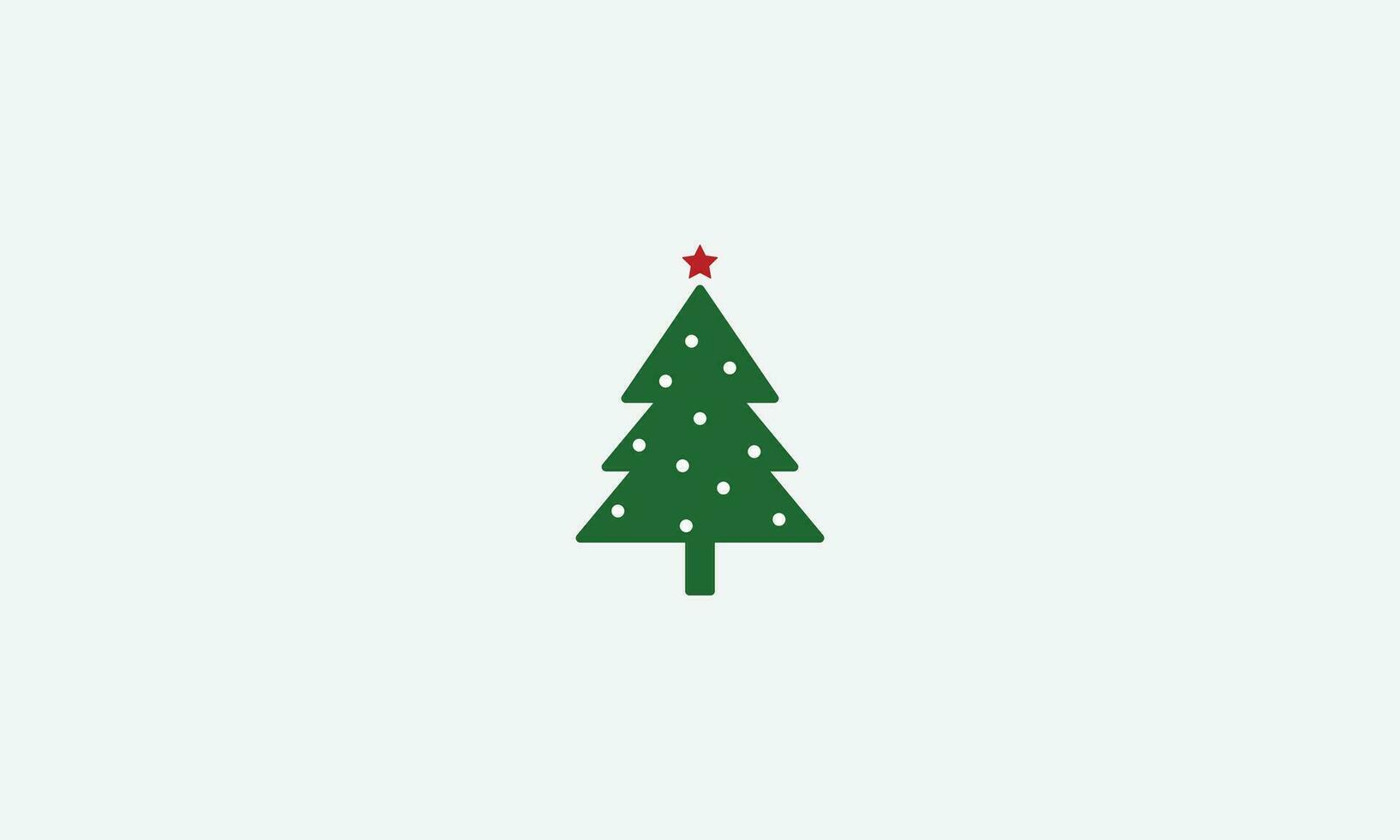 jul träd vektor logotyp ikon design