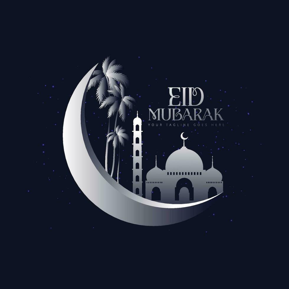 Eid Mubarak-Logo-Vektor vektor