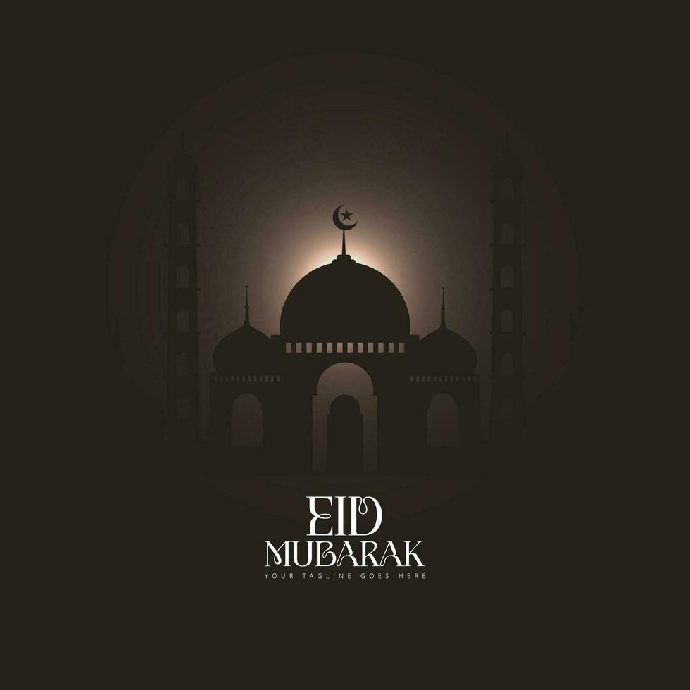 Eid Mubarak-Logo-Vektor vektor