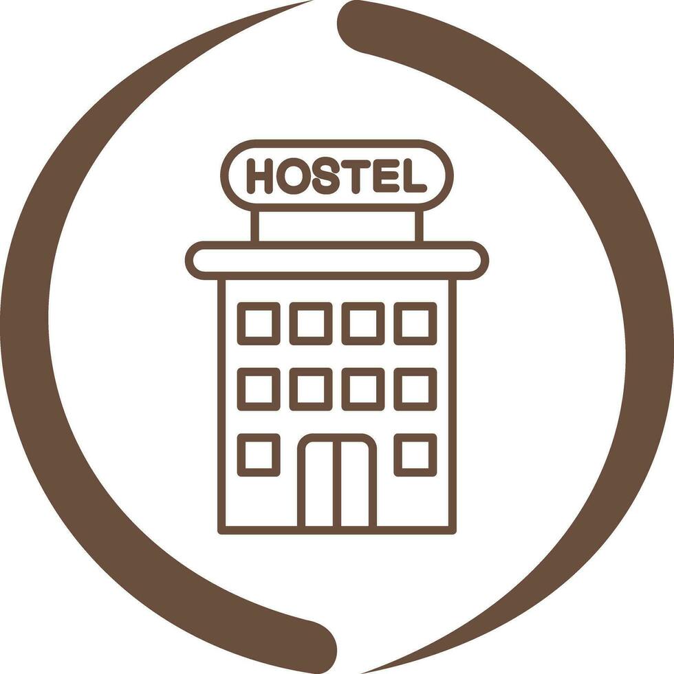 Hostel-Vektor-Symbol vektor
