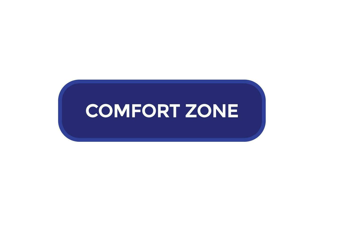 Neu Komfort Zone modern, Webseite, klicken Taste, eben, Zeichen, Rede, Blase Banner, vektor