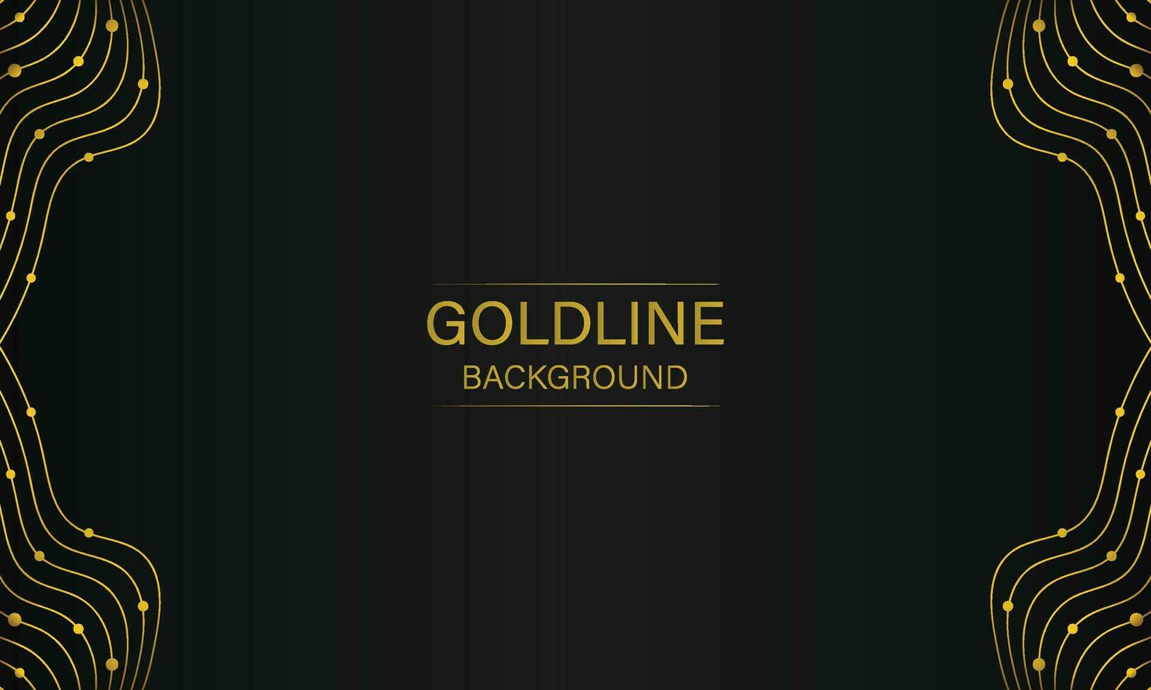 Luxus abstrakt Gold Linie auf schwarz Hintergrund vektor