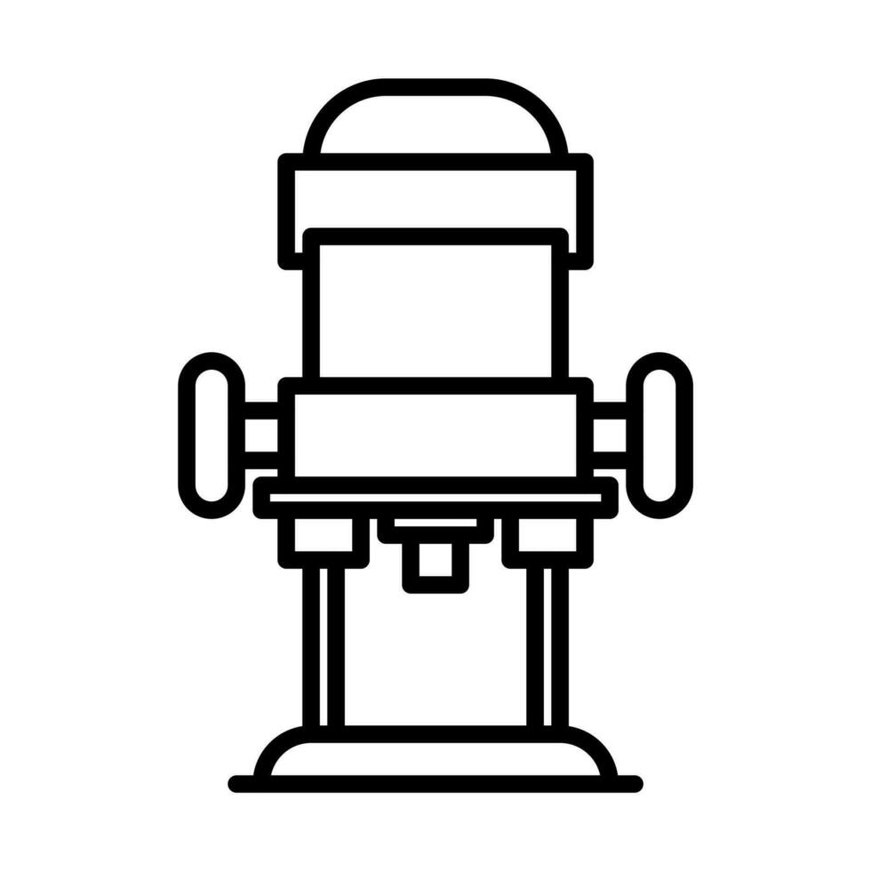 Holz Router Zimmerei Symbol im Linie Stil vektor