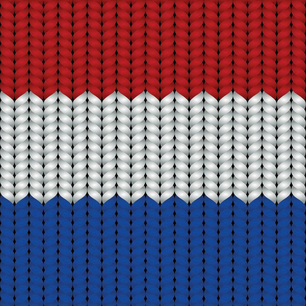 National Flagge geflochten Seil vektor