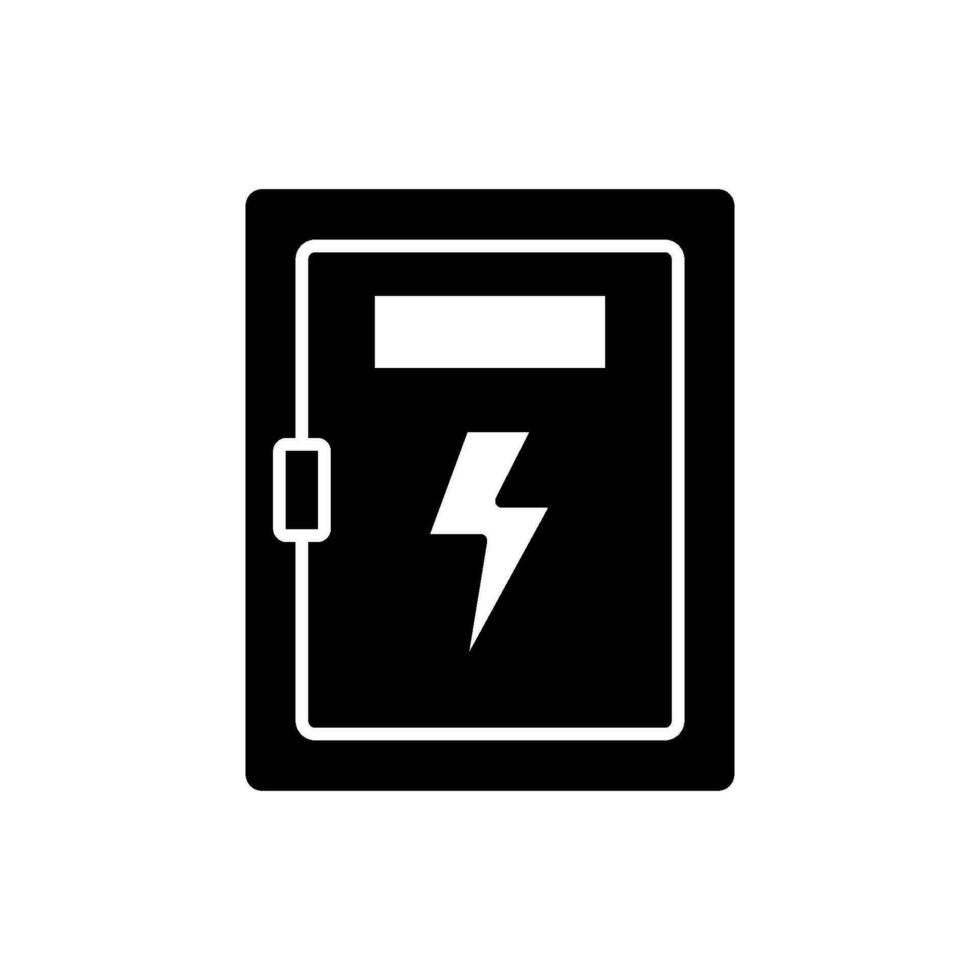 elektrisk låda panel ikon vektor design mallar