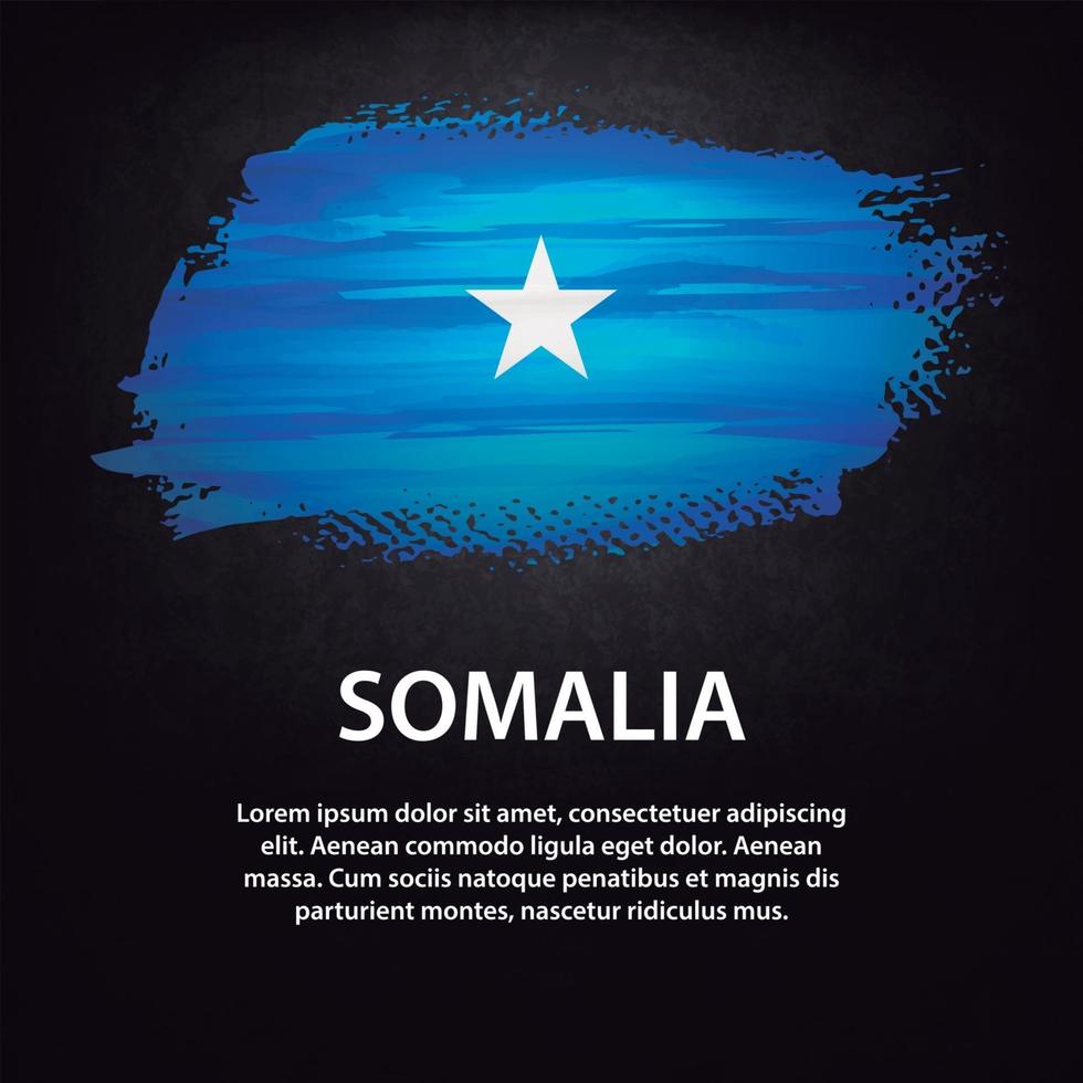 somalia flagge bürste vektor