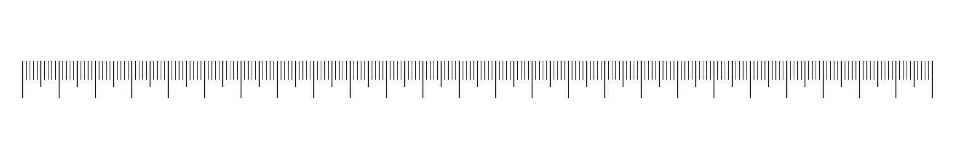 Messung Diagramm 25 Zentimeter. Länge Messung Mathematik, Distanz, Höhe, Nähen Werkzeug. Vektor Illustration. Vorlage Lineal Skala. eps Symbol.