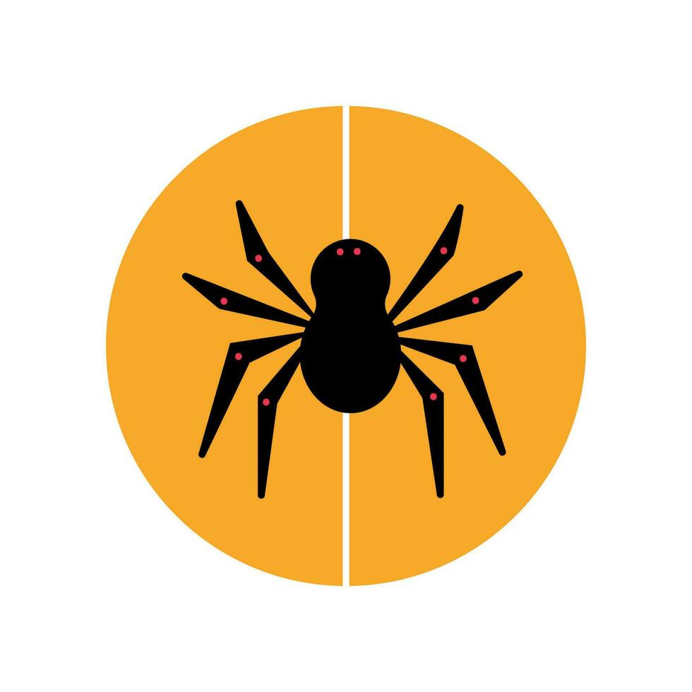 Vektor Illustration mit ein Spinne