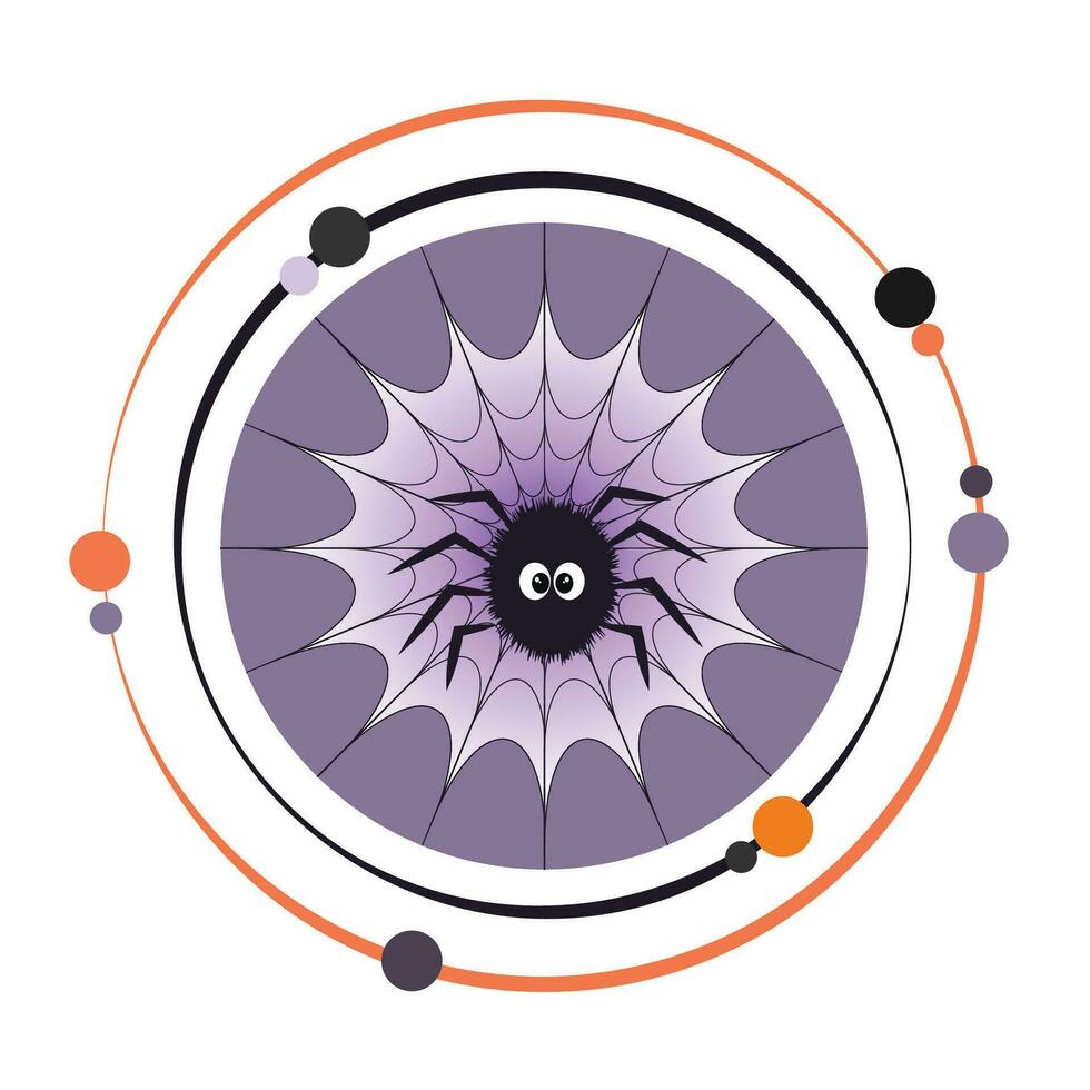 Spinnennetz Karikatur Vektor Illustration Grafik Symbol Symbol