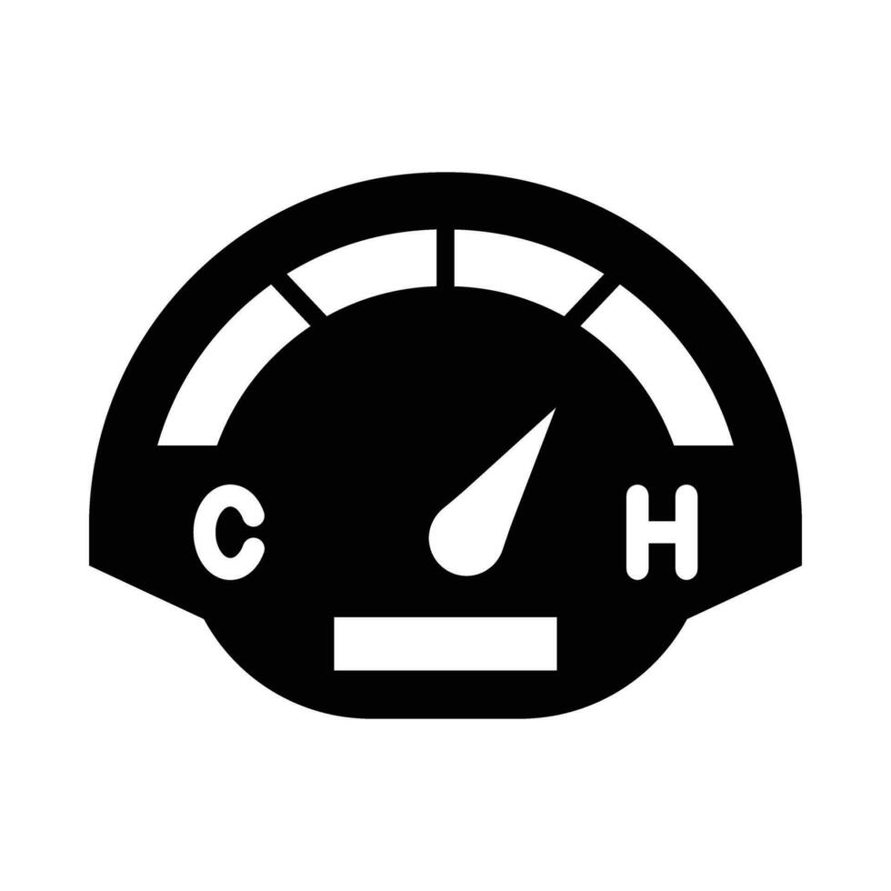 Auto Temperatur Vektor Glyphe Symbol zum persönlich und kommerziell verwenden.