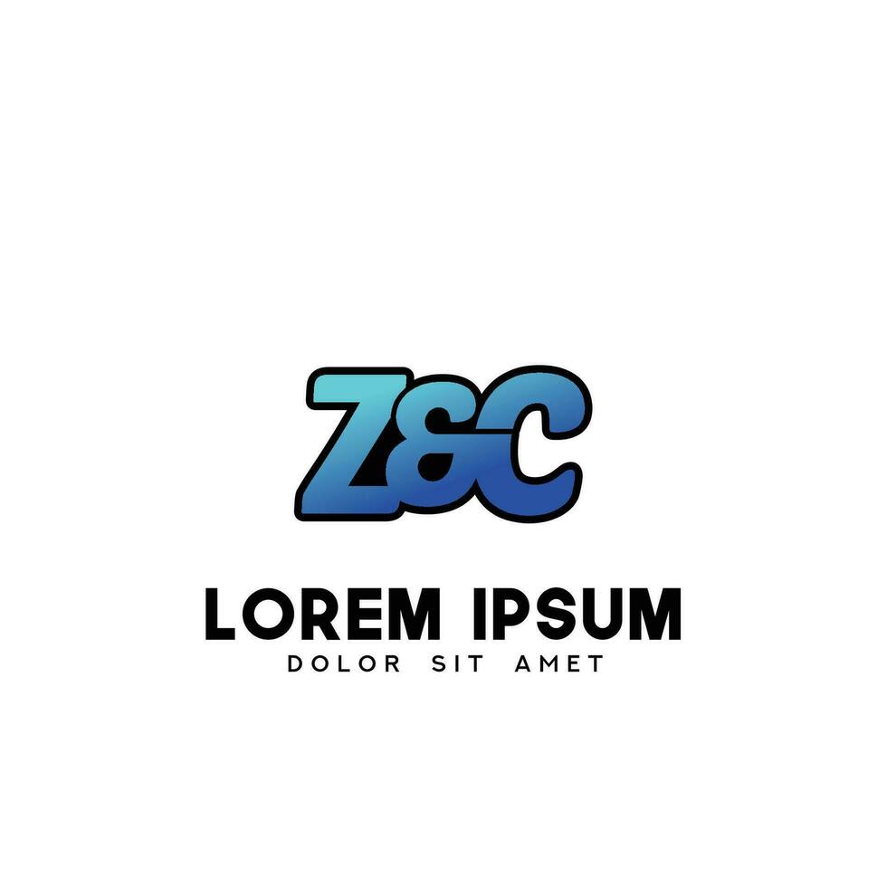 zc Initiale Logo Design Vektor