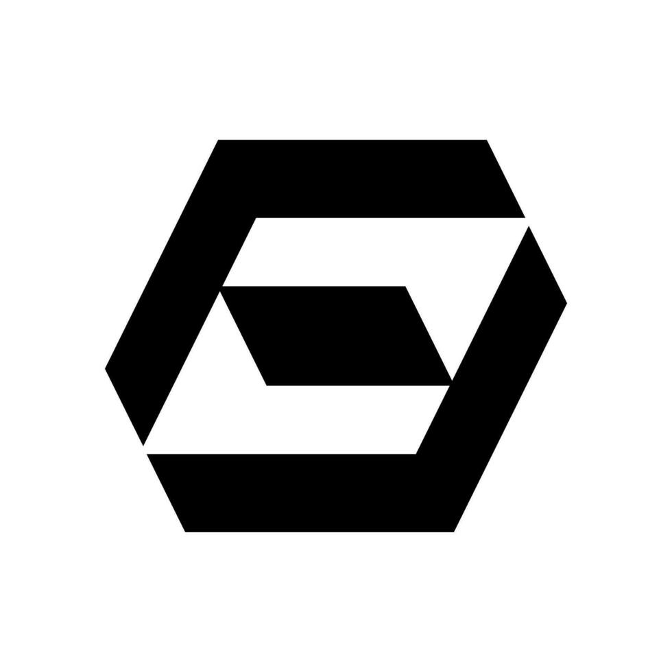 abstrakt geometrisk ikon logotyp vektor. vektor