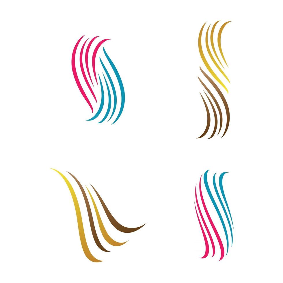 hår logotyp och symbol vektor ikon
