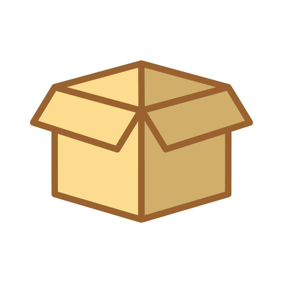 öffnen Box Paket Symbol Symbol Vektor Design Illustration