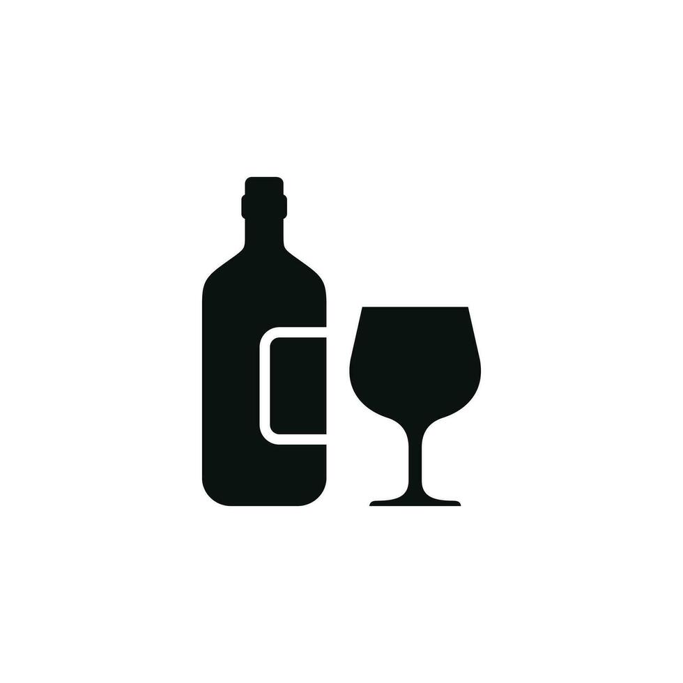 Wein Symbol isoliert auf Weiß Hintergrund vektor