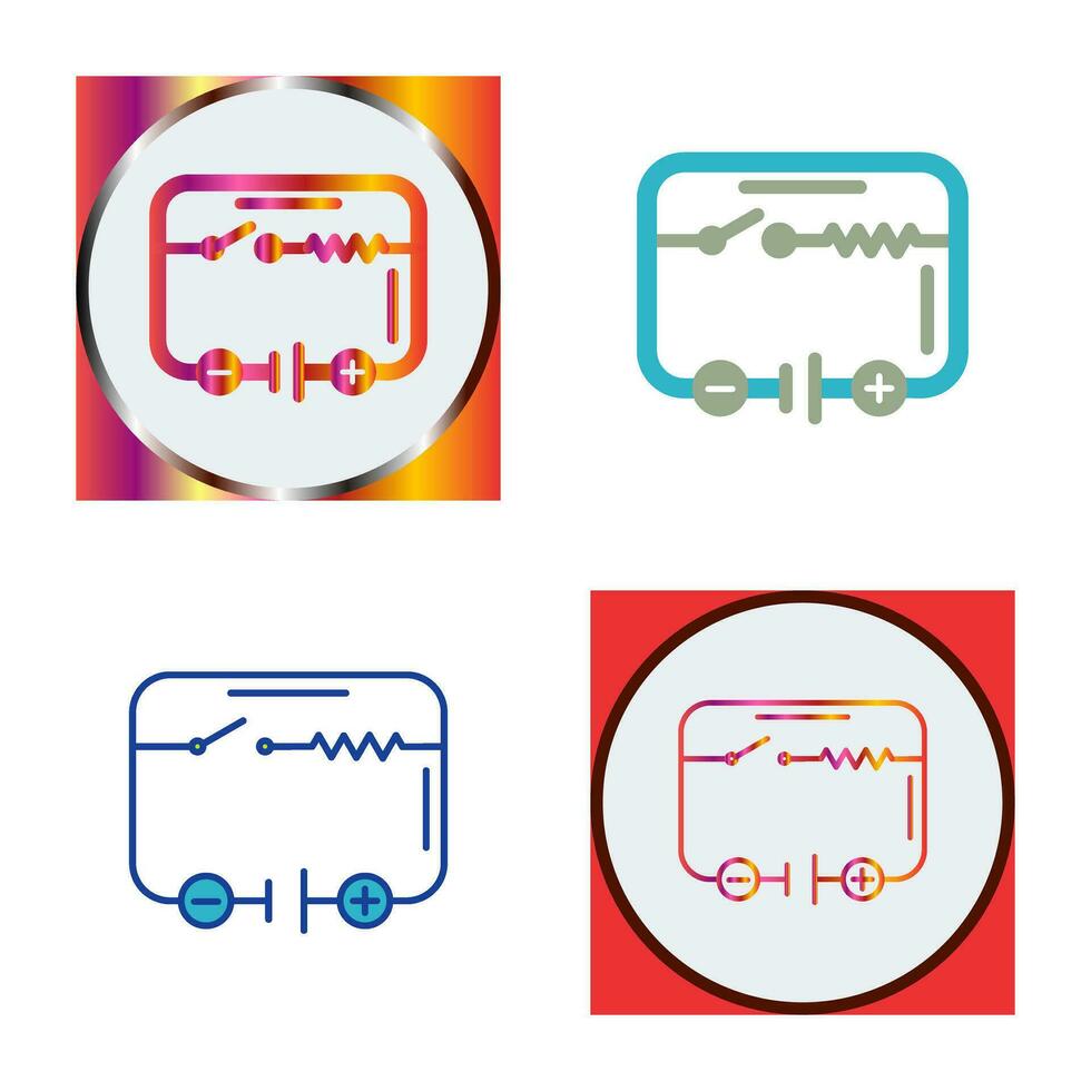 Vektorsymbol für Stromkreise vektor