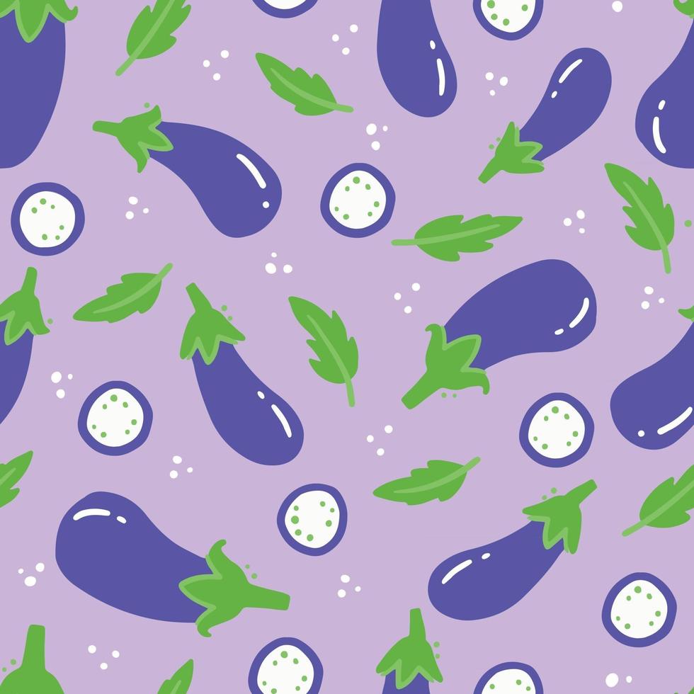 aubergine sömlösa mönster illustration vektor