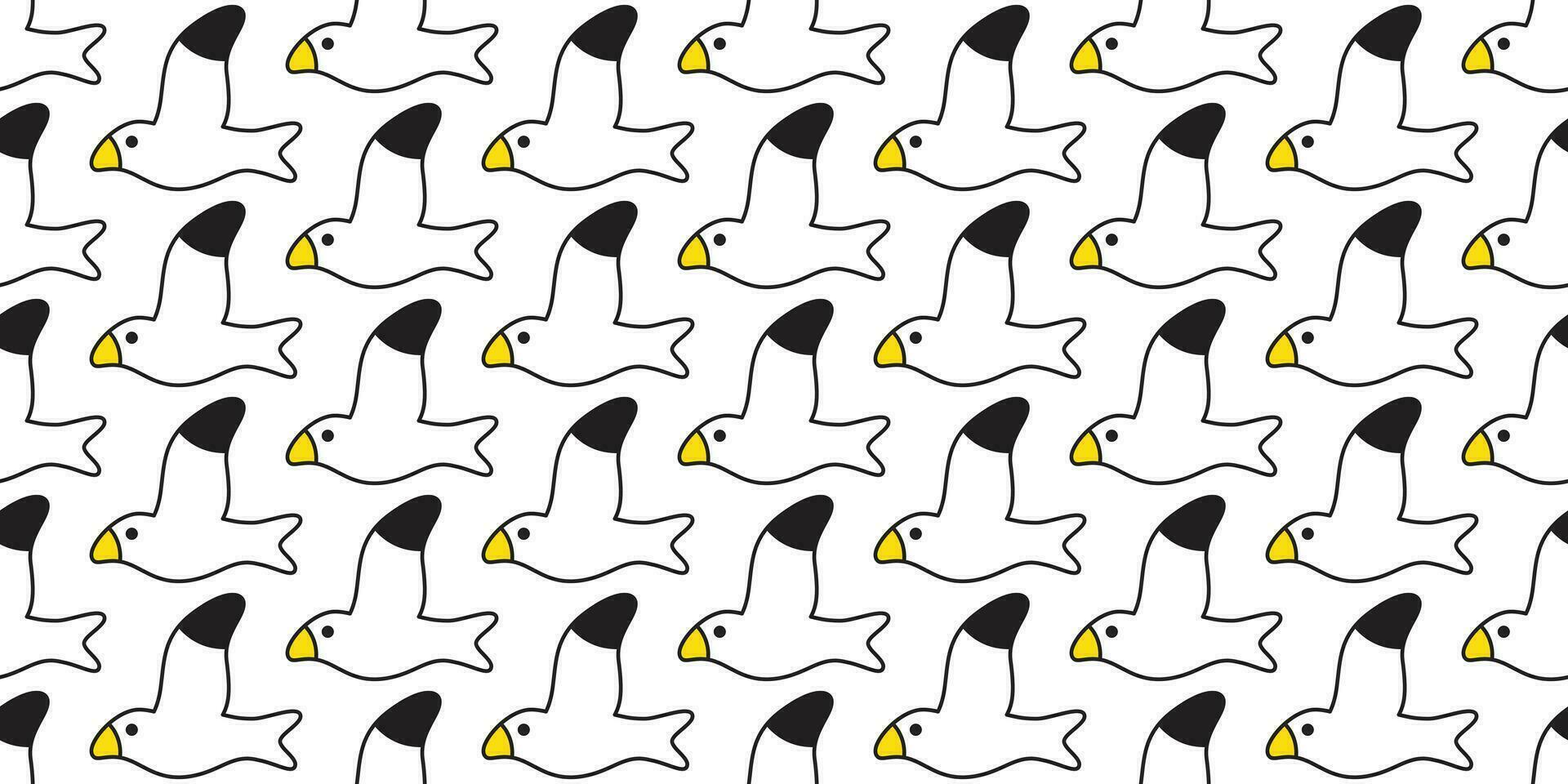 Vogel nahtlos Muster Vektor Möwe Schal isoliert Karikatur Fliese Hintergrund wiederholen Hintergrund Illustration Design