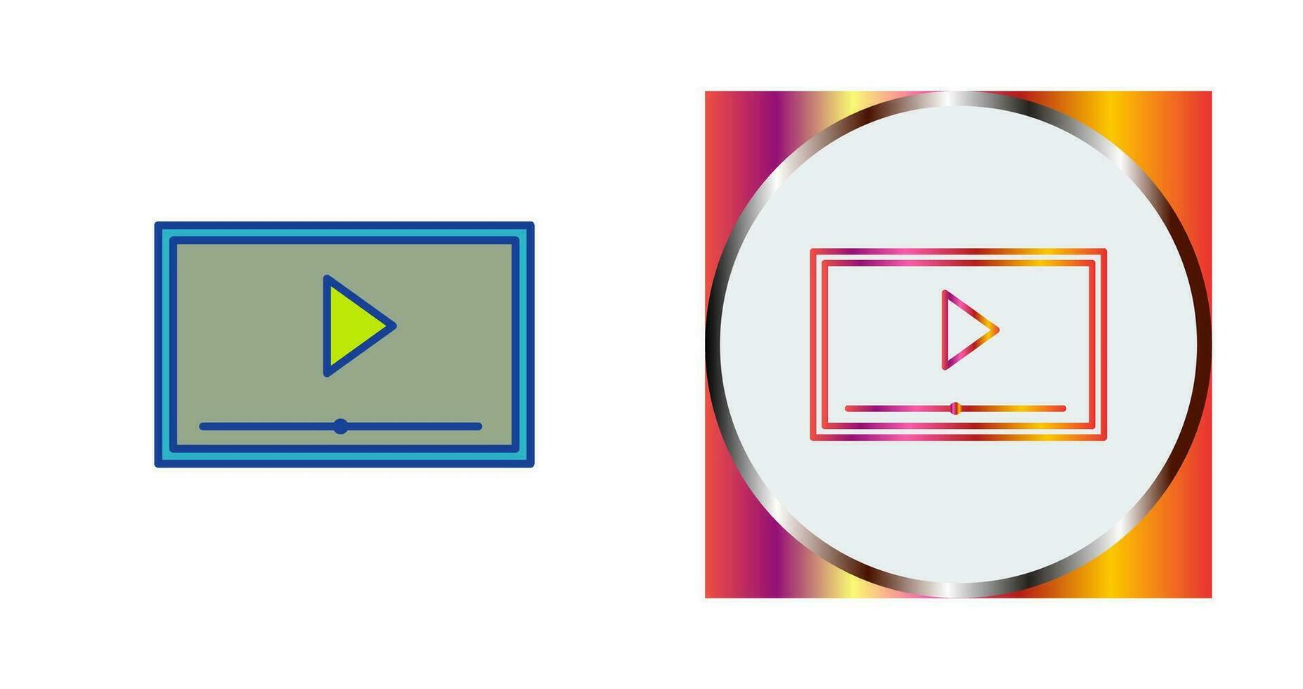 Video-Screening-Vektorsymbol vektor