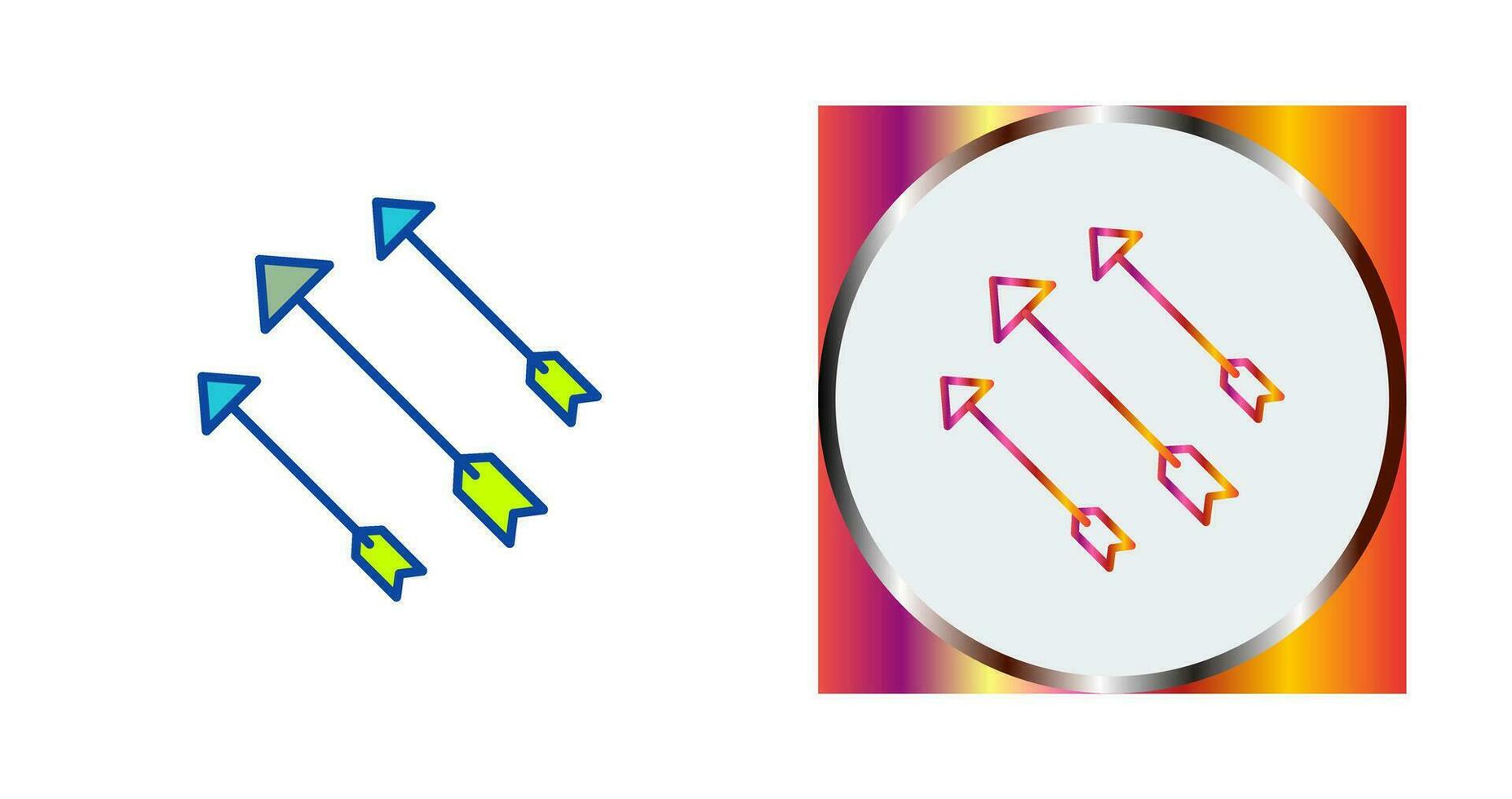 Einzigartiges Pfeil-Vektorsymbol vektor