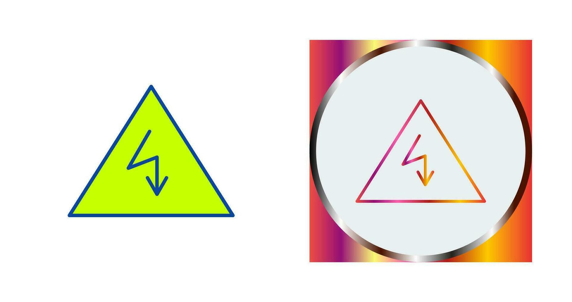 einzigartiges Stromgefahren-Vektorsymbol vektor