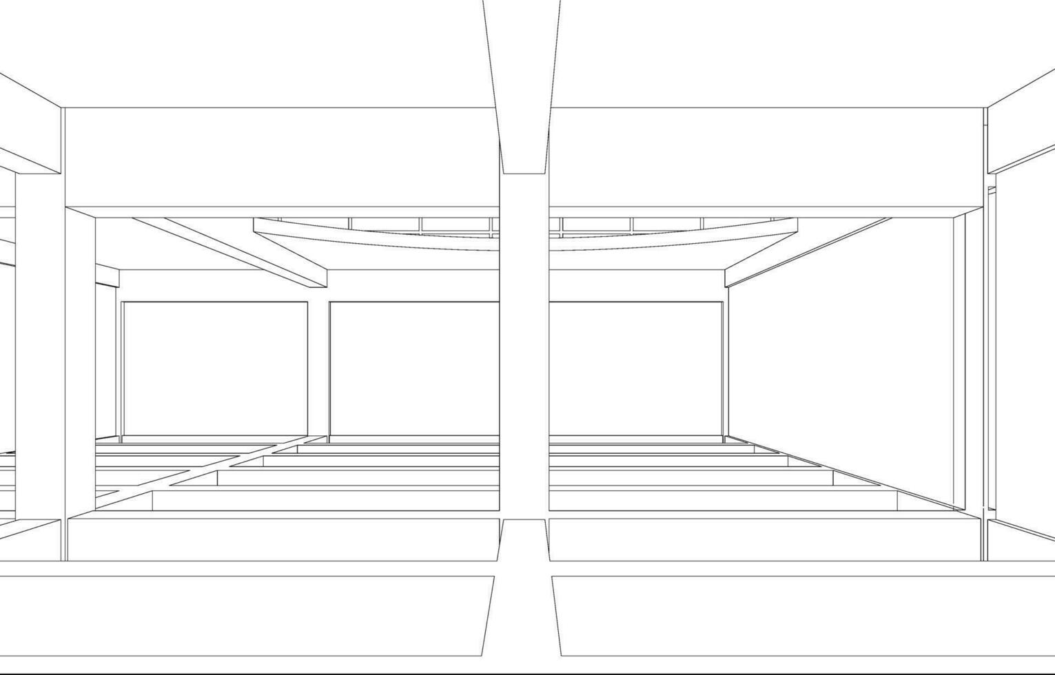 3d Illustration von industriell Gebäude vektor