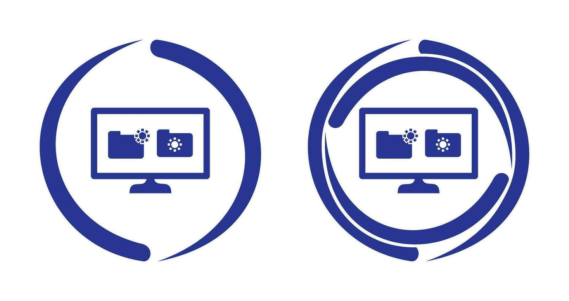 einzigartiges Symbol für beschädigte Datenvektoren vektor