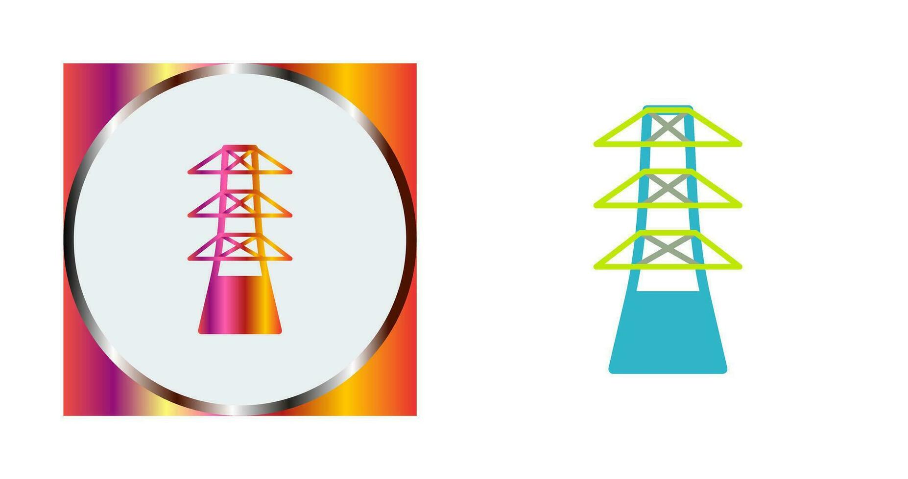 einzigartiges Turmvektorsymbol vektor