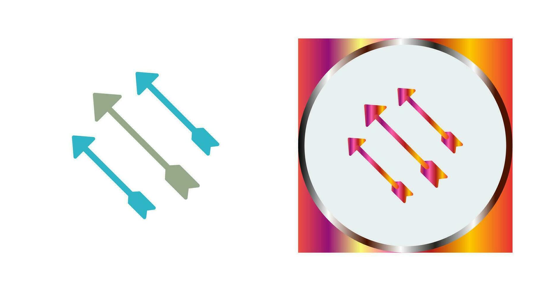 Einzigartiges Pfeil-Vektorsymbol vektor