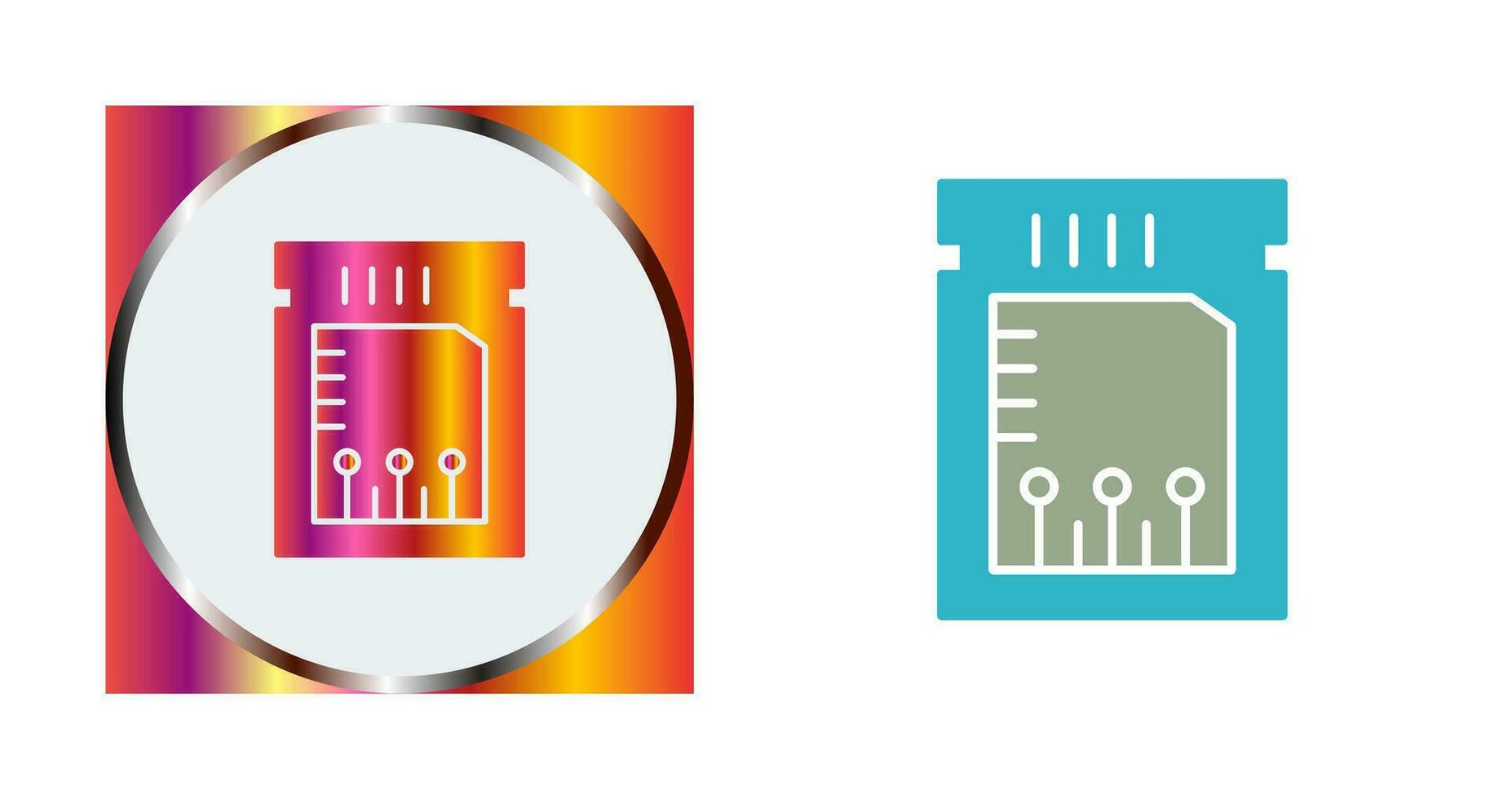 einzigartiges Chip-Vektorsymbol vektor