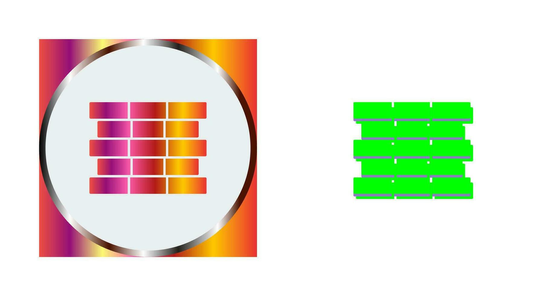 einzigartiges Ziegel-Vektorsymbol vektor