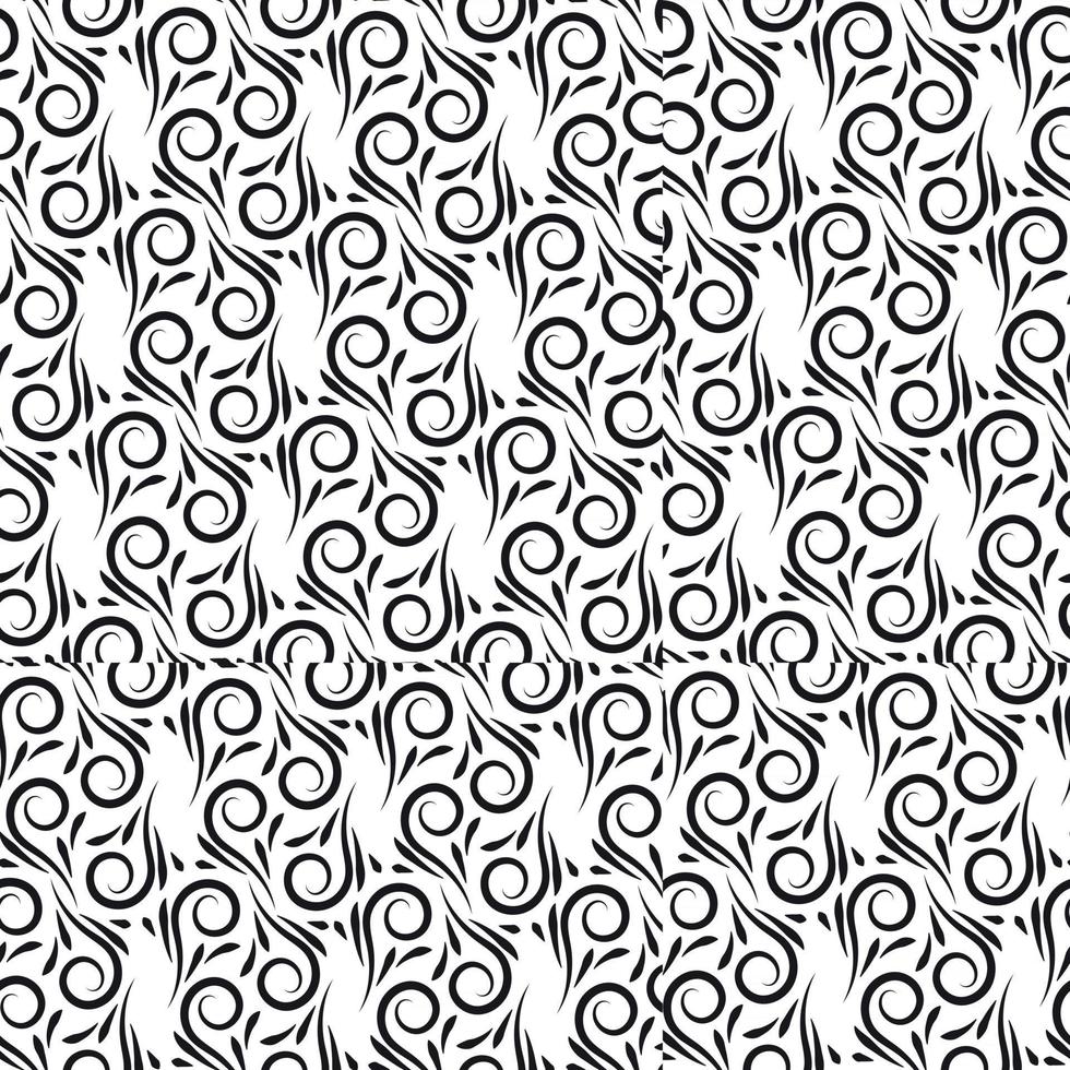 sömlösa mönster, olika geometriska former på en vit bakgrund vektor