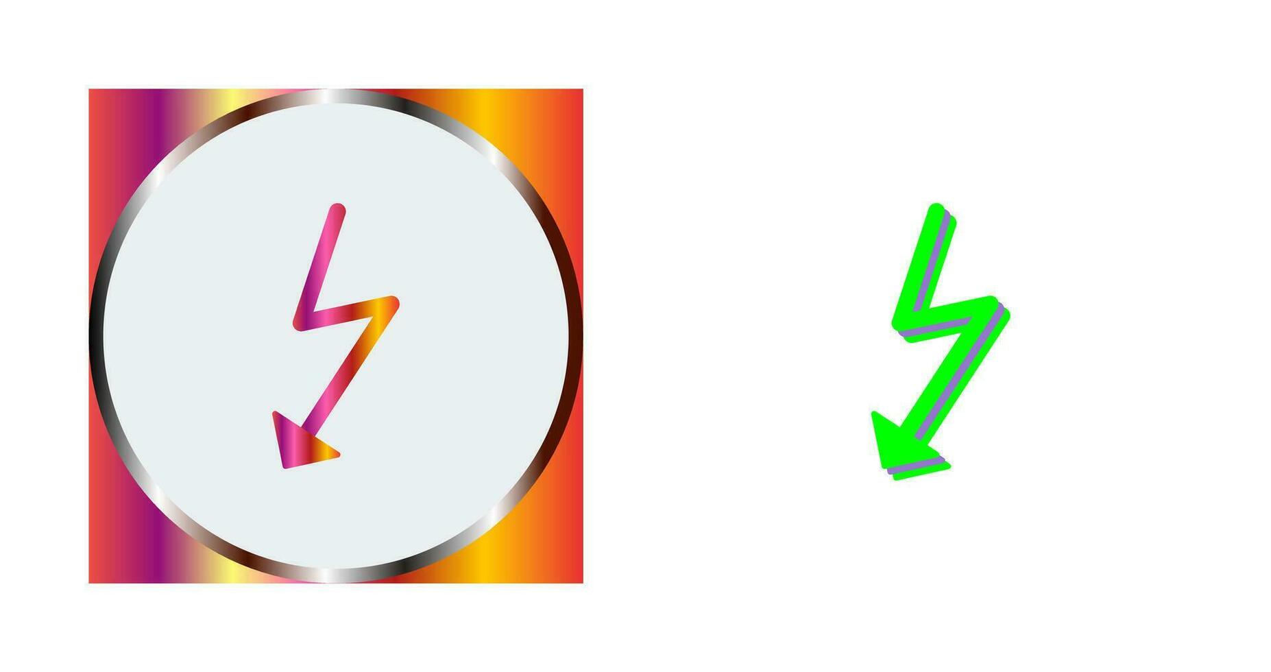 einzigartiges Flash-Vektorsymbol vektor