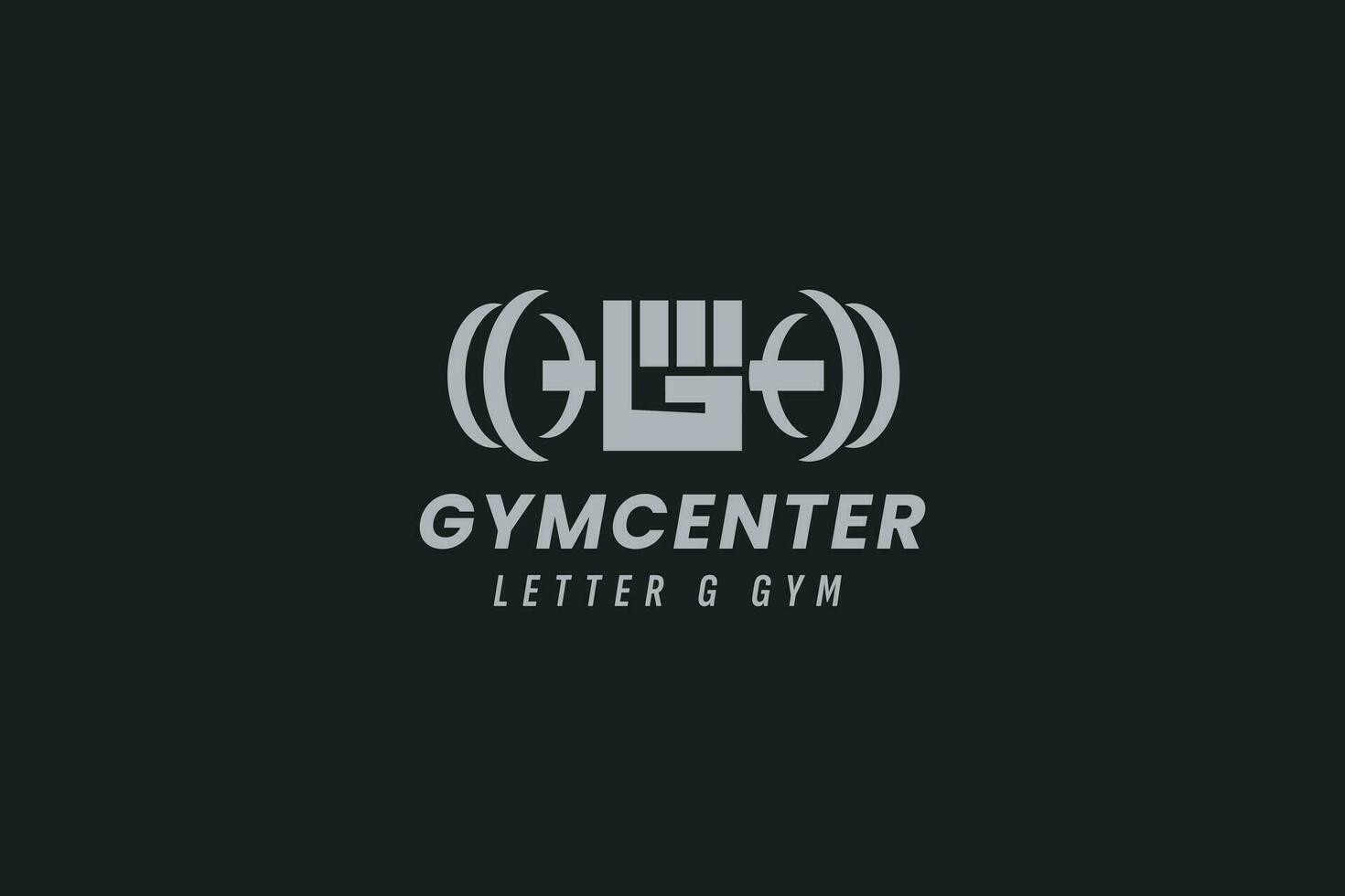 Gym Centrum logotyp vektor ikon illustration