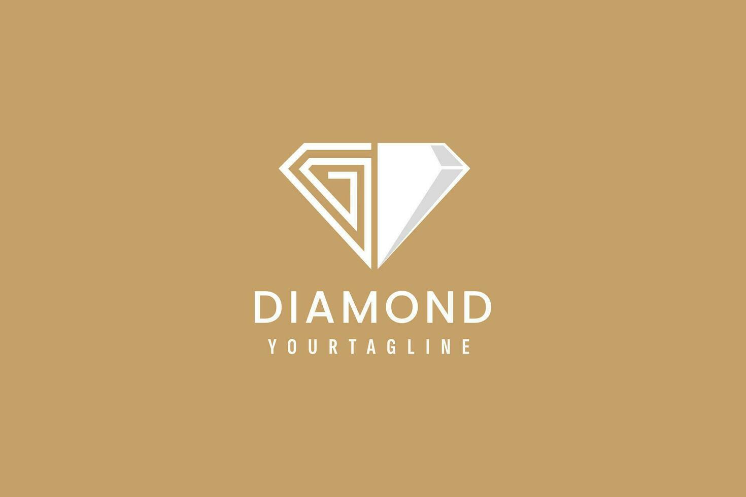 Diamant Logo Vektor Symbol Illustration