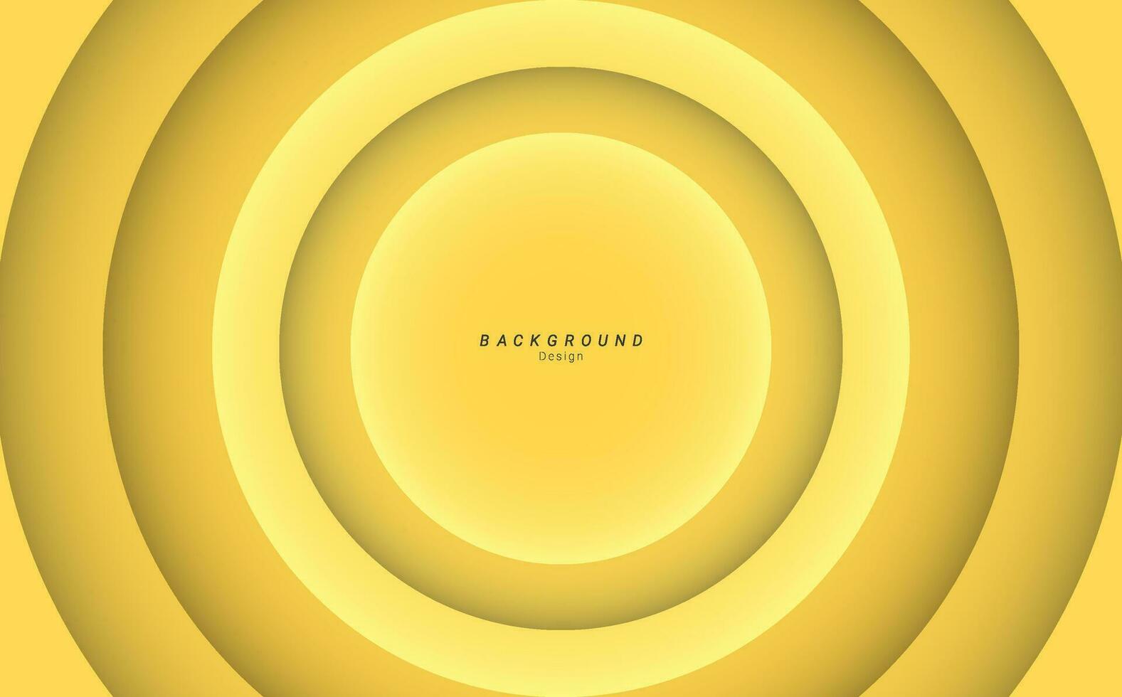 Gelb Kreis abstrakt elegant minimalistisch Hintergrund Design vektor