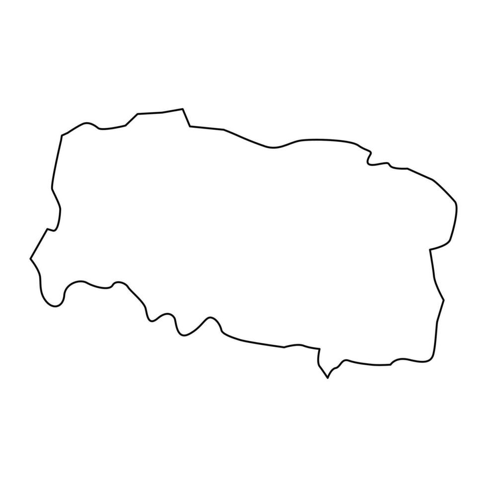 goychay distrikt Karta, administrativ division av azerbajdzjan. vektor