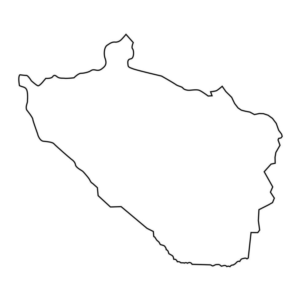 khizi Kreis Karte, administrative Aufteilung von Aserbaidschan. vektor