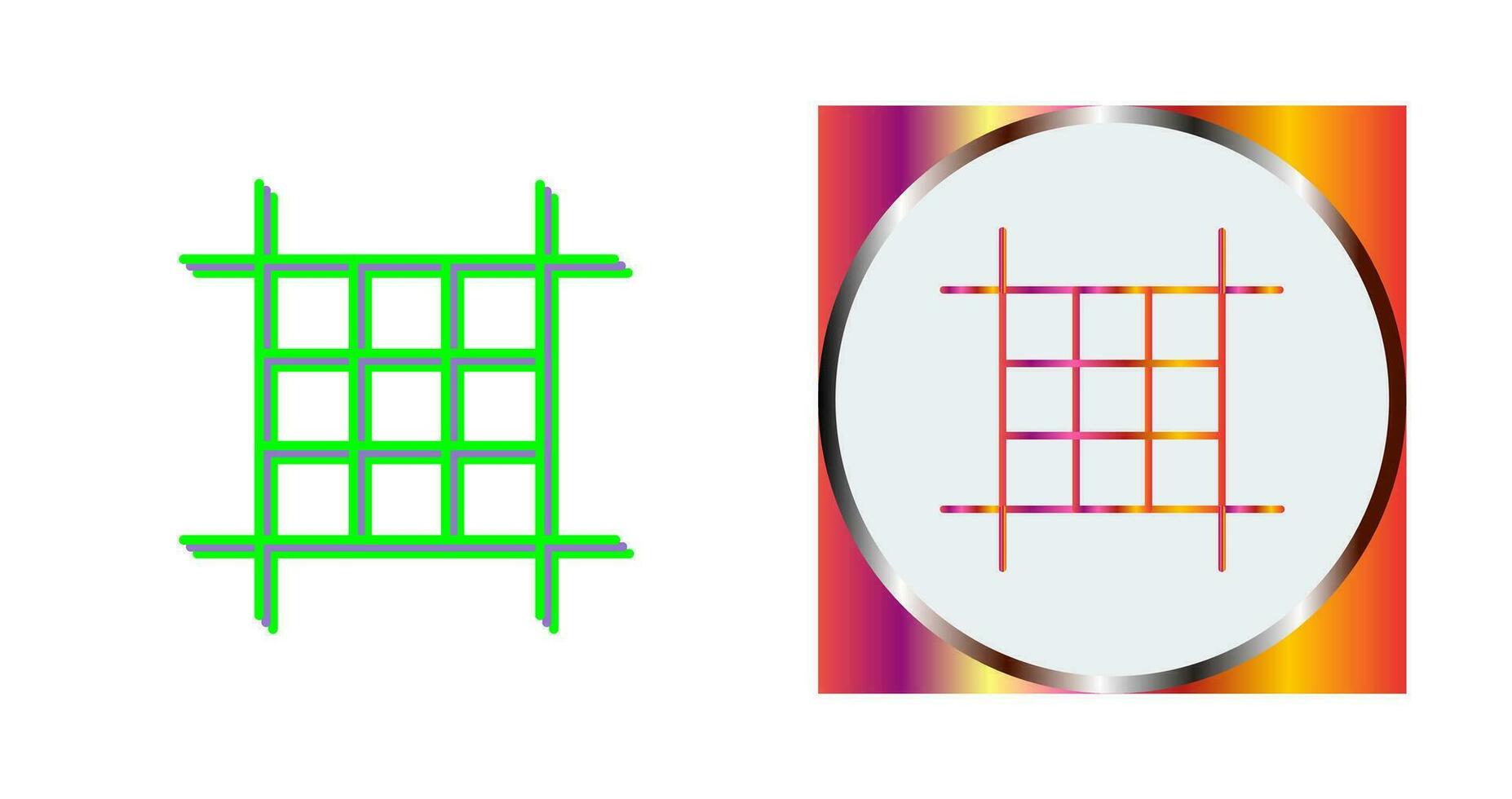 quadratisches Layout-Vektorsymbol vektor