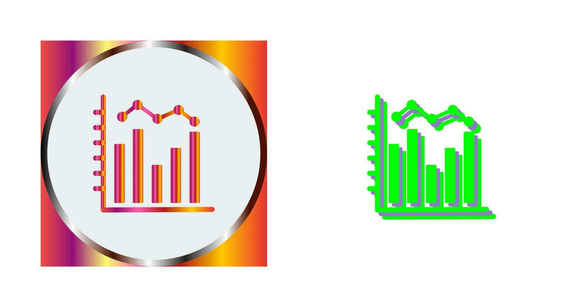 histogram vektor ikon