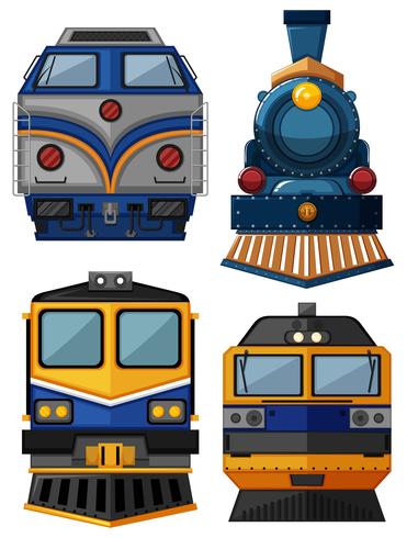 Verschiedene Zugtypen vektor