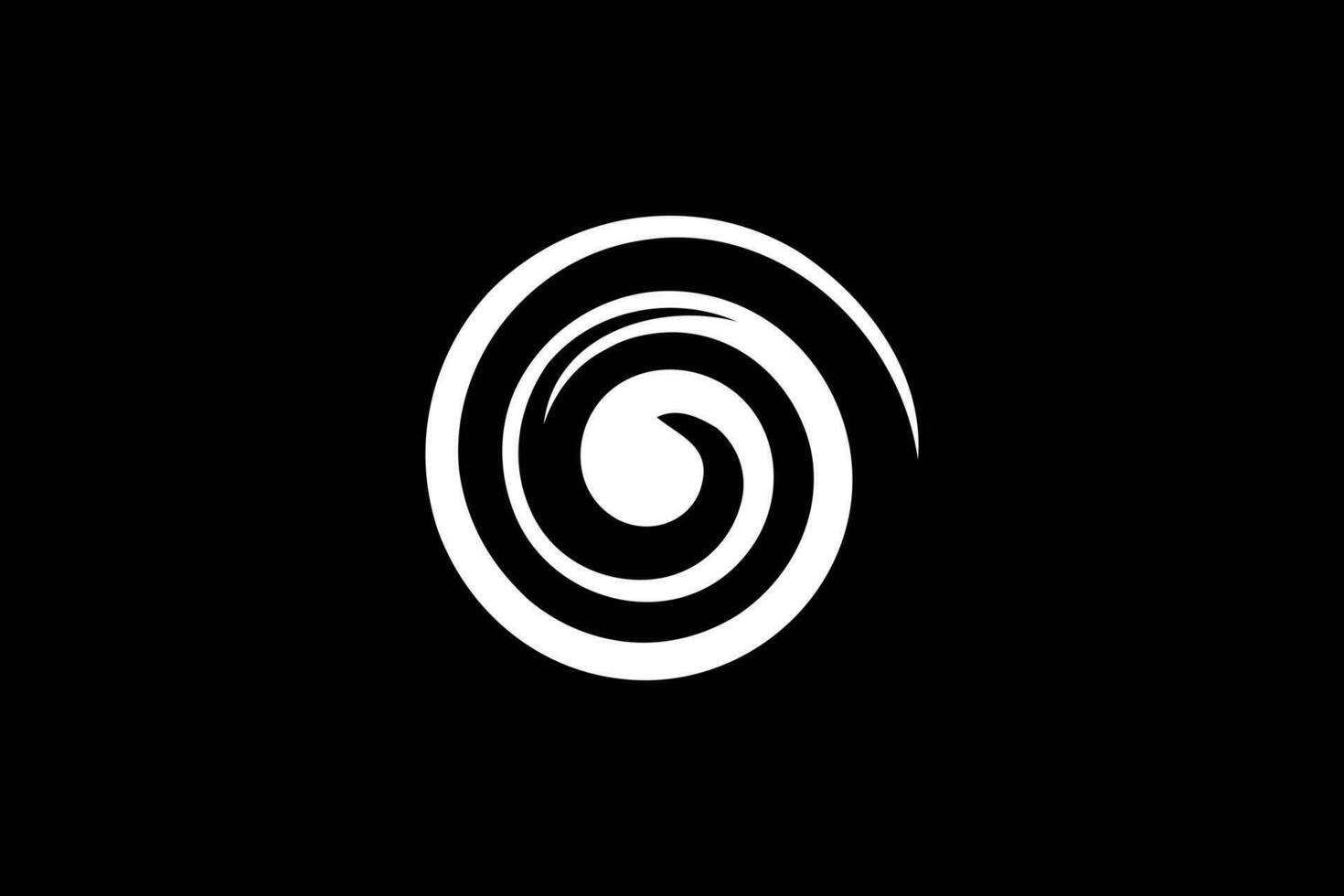 abstrakt Brief Ö Twist modisch Vektor Logo Design