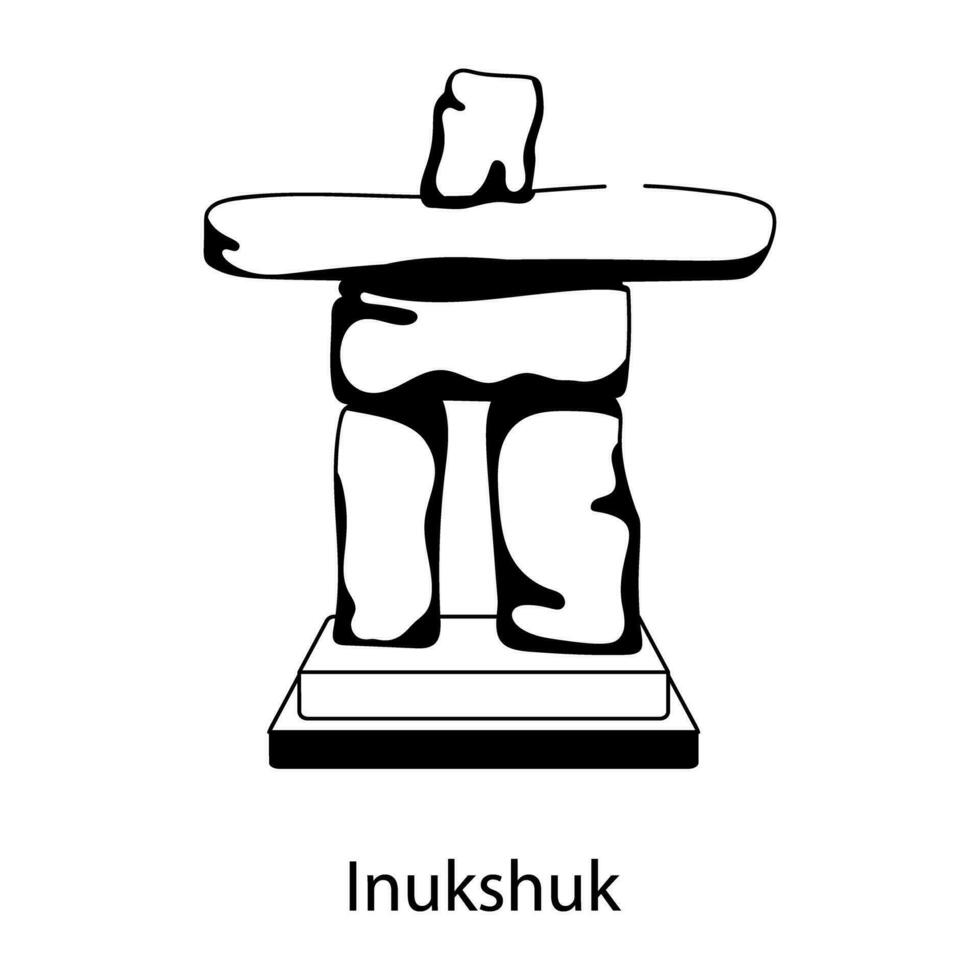 modisch inukshuk Konzepte vektor