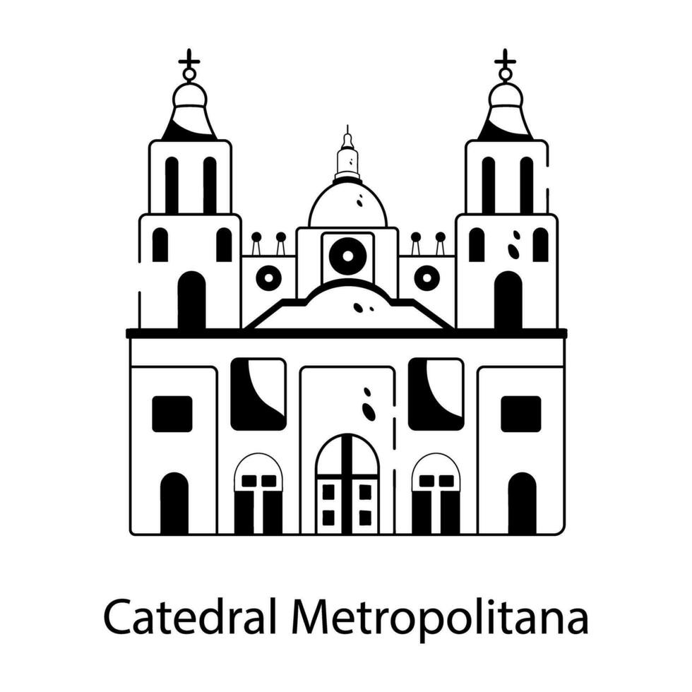 modisch catedral Metropolitana vektor