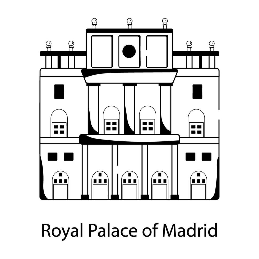 königlich Palast von Madrid vektor