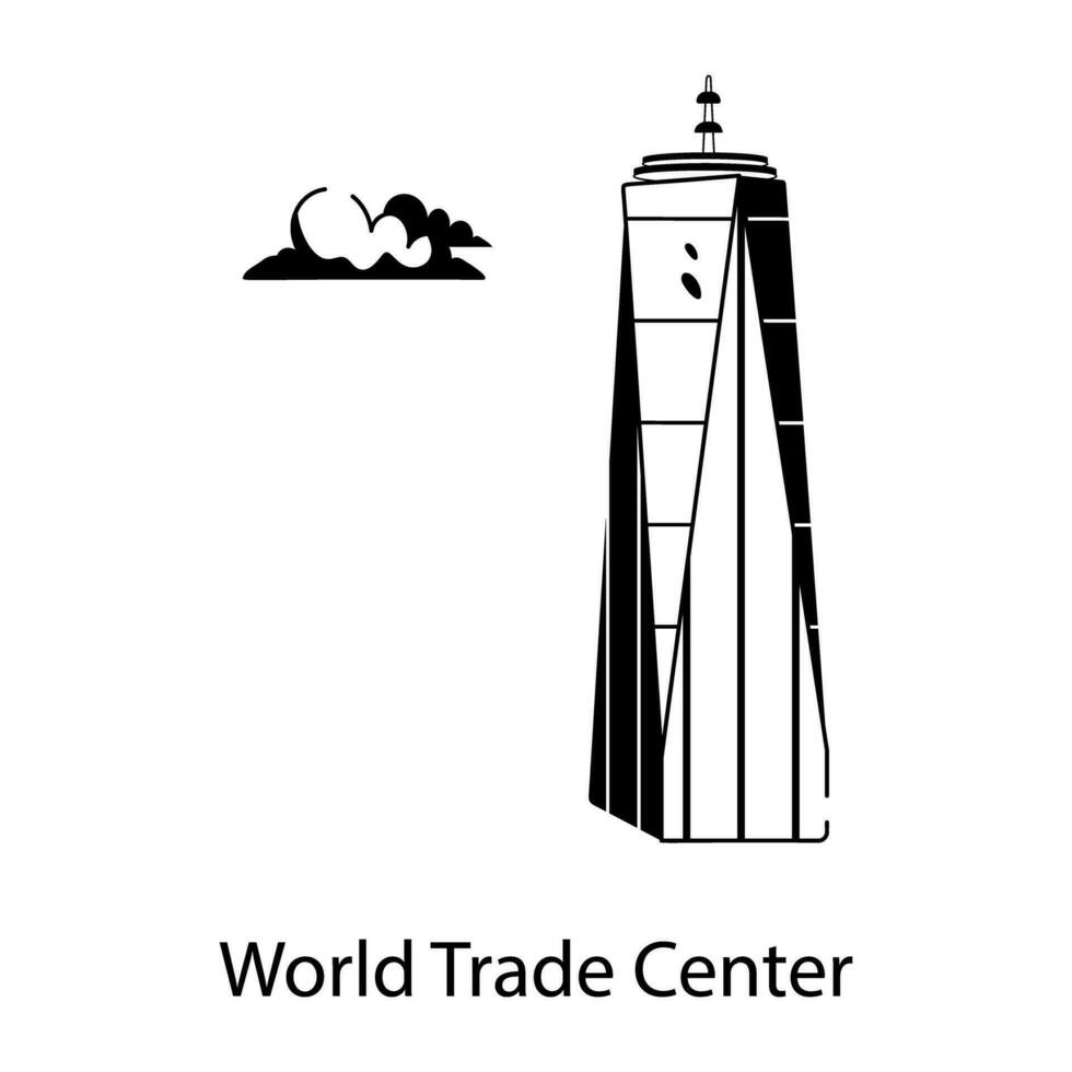 världshandelscentrum vektor