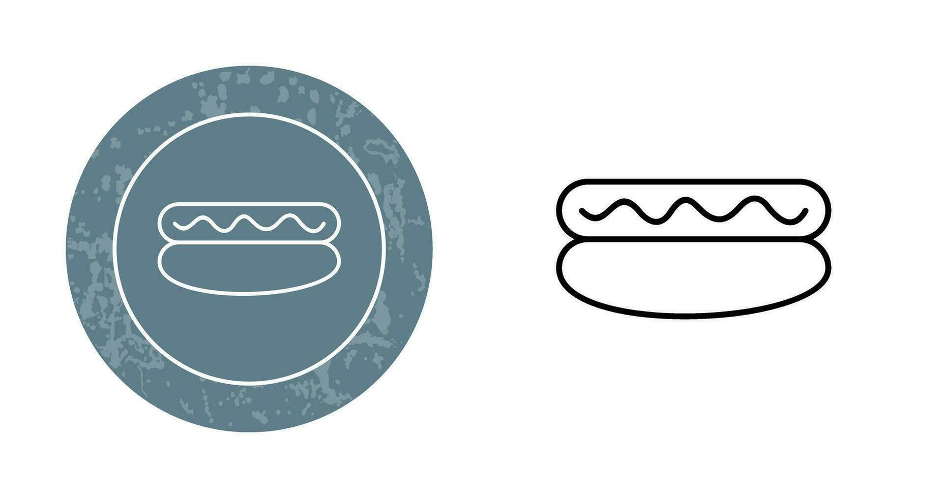 Hot-Dog-Vektor-Symbol vektor