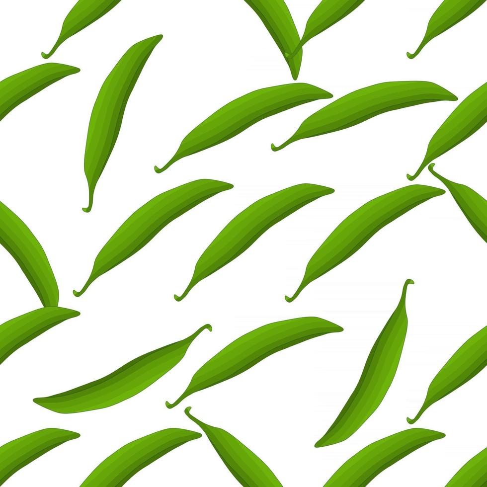 Illustration zum Thema grüne Erbsen mit hellem Muster vektor