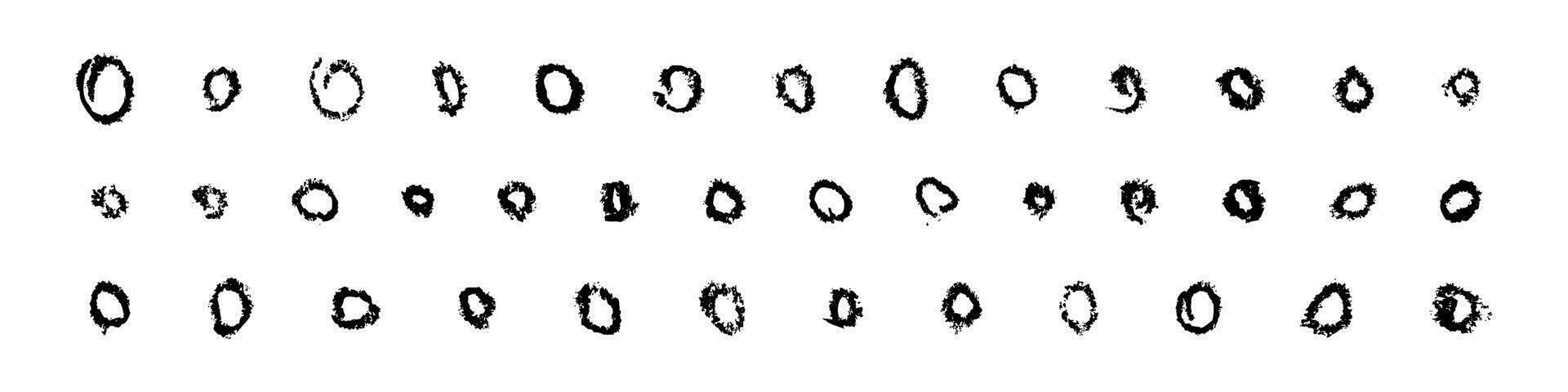 nahtlos abstrakt Hintergrund Muster mit Hand gezeichnet, irregulär Punkte und Kritzeleien. Gekritzel Polka Punkt. eben Vektor Illustration isoliert