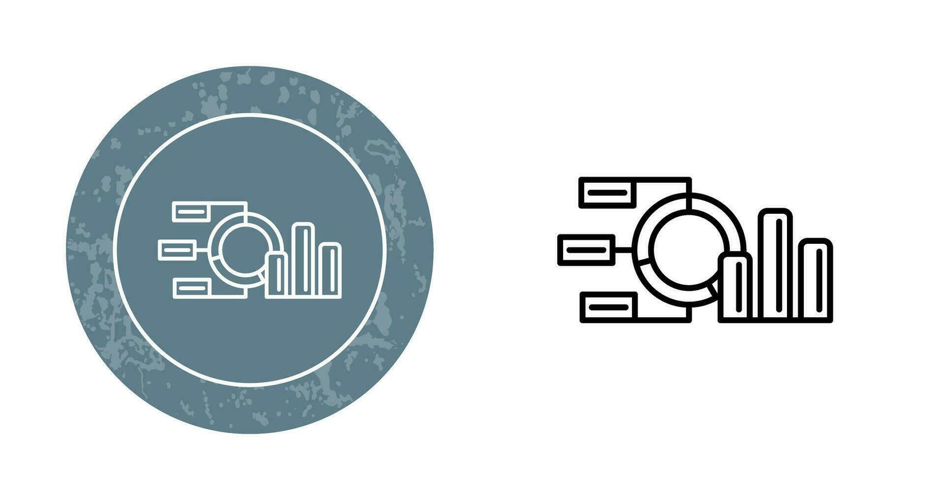 cirkeldiagram vektor ikon